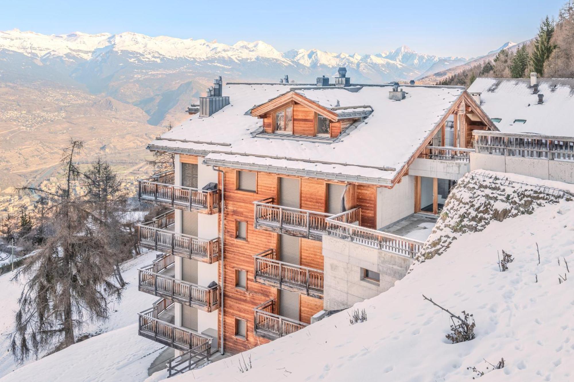 Ski Paradise Mountain & Luxe Apartments Veysonnaz Exterior foto